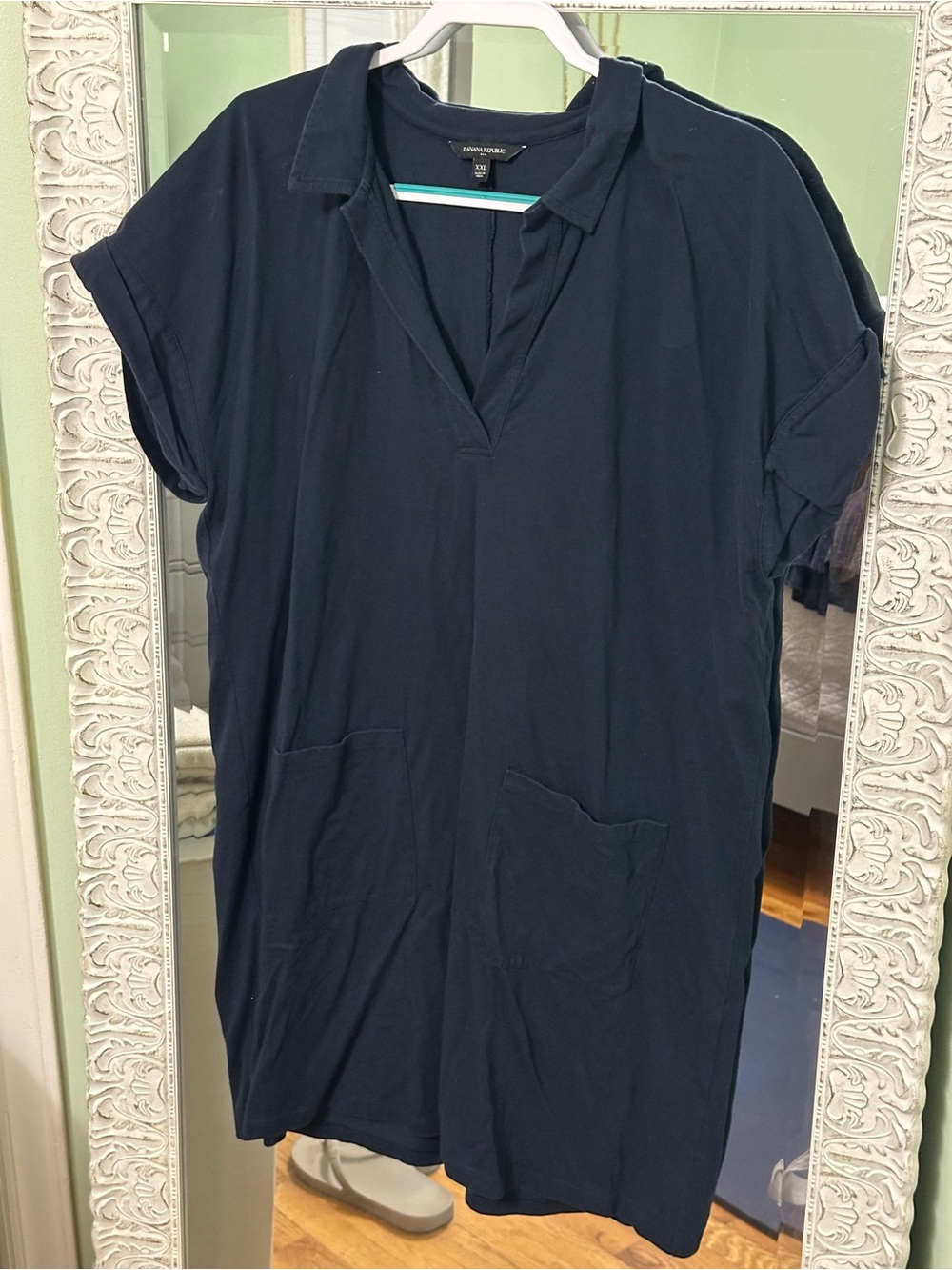 Banana Republic Navy Polo Shirt Dress | Size XXL